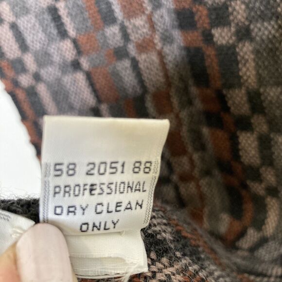 Prima Maglia Hand Loomed Wool Geometric Multicolored Scarf Unisex 13.5” X 60” - Picture 11 of 11